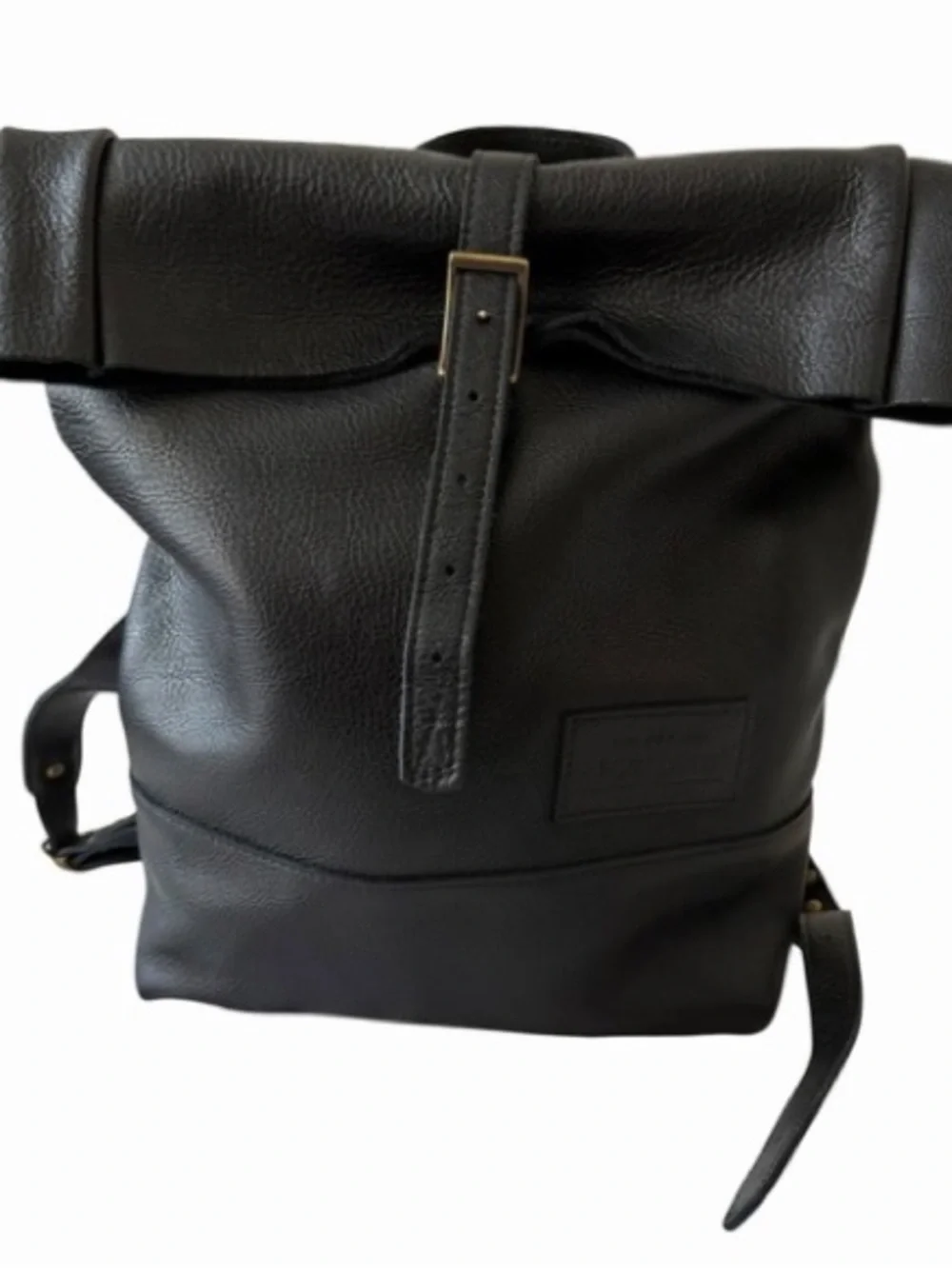 Portland Leather Roll Top Leather Backpack